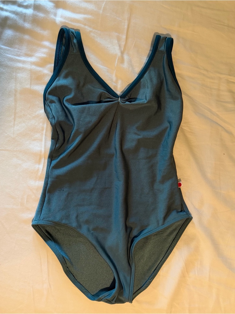 Solid Teal One-Piece Swimsuit